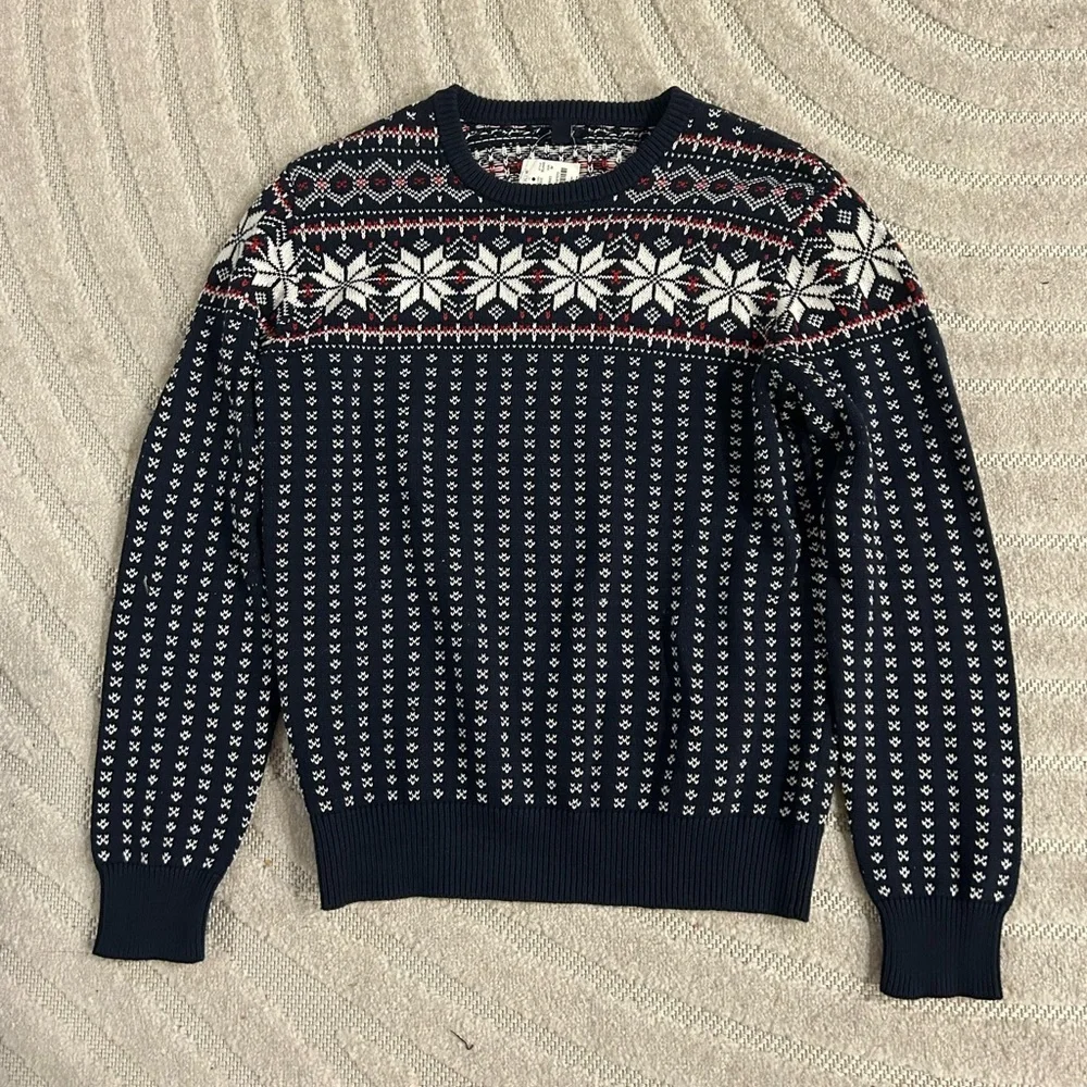 NWT Men’s J. Crew 100% Cotton Fair Isle Sweater - M